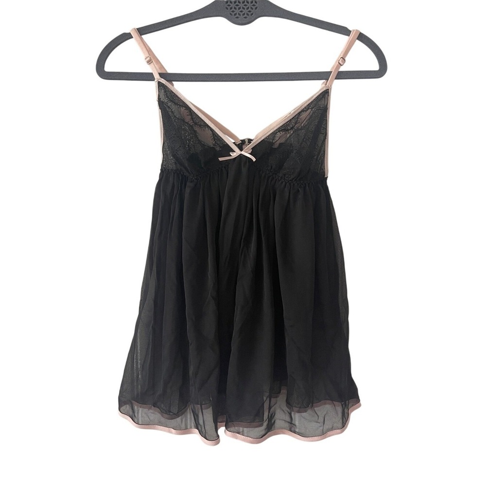 Victoria's Secret‎ black pink Babydoll Small